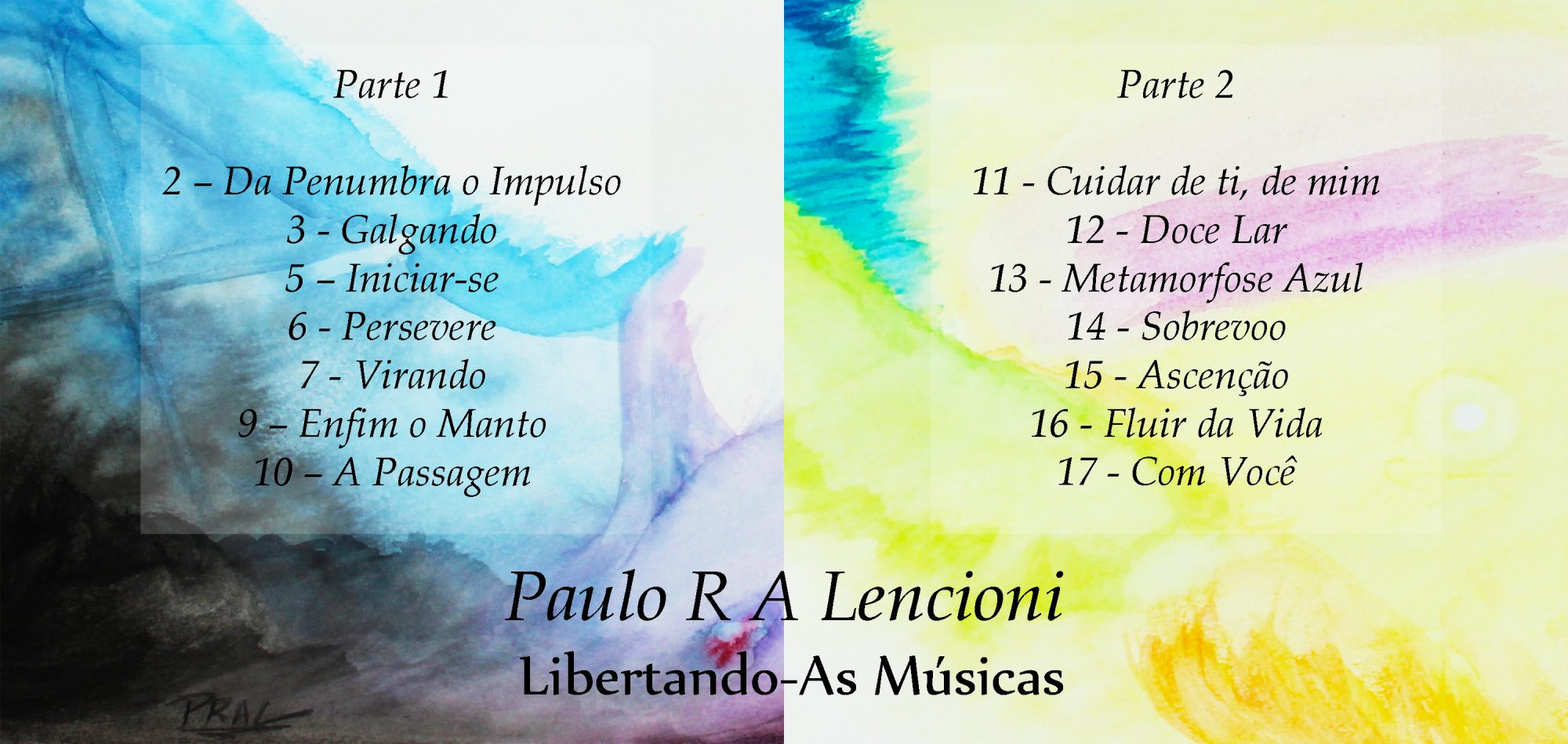 Contracapa Libertando-As Músicas Paulo R A Lencioni